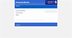 Desktop Screenshot of praxisnetz.muenster.de